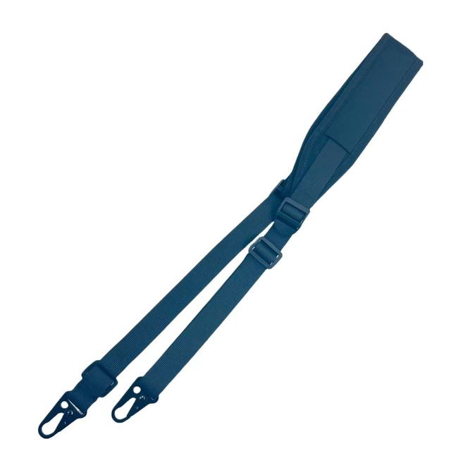 Customized Design Logo High Tenacity Comfortable Camera Neck Strap Blue Polyester Nylon Camera Strap