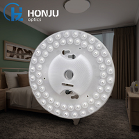 Module de plafond LED moderne HONJU pour PC, éclairage intérieur de bureau et chambre à coucher, avec carte PCB en PMMA, aimant, faisceau plano-convexe à 90 degrés