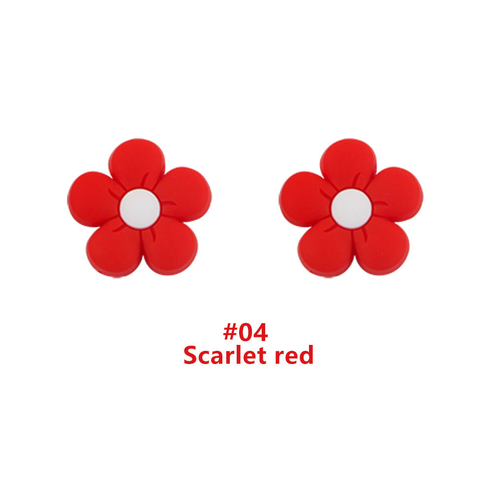 Flower Focal bead Scaret Red SA207