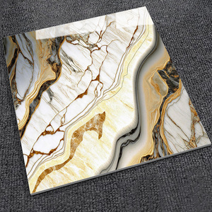 Vàng trắng mạ calacatta sứ 600x600 bóng toàn thân gạch hiện đại nội thất phòng khách bằng đá cẩm thạch firebrick chức năng - Product Image 3