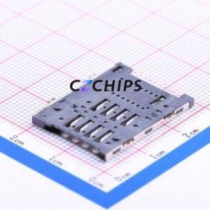 SIM-015-C SIM Card Connector SMD Connector Self-Return Type Mini SIM Card Card Holder With Card Detection - Product Image 2