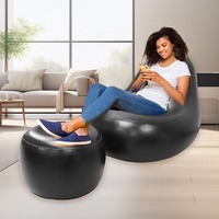 Canapé gonflable personnalisé pour salon, utilisable toute l'année, fauteuils gonflables pliants, ensemble de canapés et fauteuils gonflables floqués 2026