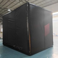 Prix d'usine Cage d'entraînement au golf portable simulateur de golf gonflable tente de tir avec projecteur et écran