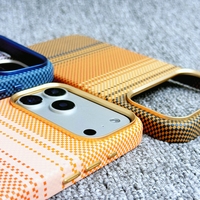 Coque de téléphone magnétique en cuir PU à motif rayé coloré, vente en gros d'usine, pour iPhone 17 16 15 14 13 12 Pro Max