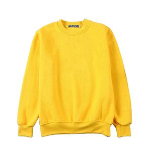 Pulls unisexes à col rond de très haute qualité avec intérieur en polaire, motif uni, saison automne, offre ODM - Product Image 3