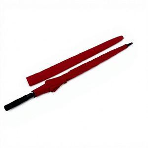 ร่มกอล์ฟสีแดง ด้ามจับ EVA ของขวัญทางธุรกิจ โลโก้สั่งทำได้ วัสดุผ้า Pongee ป้องกันลมอย่างดี โครงร่มคลาสสิก - Product Image 3