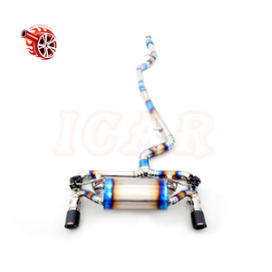 Para BMW Serie 1 335 <span class=keywords><strong>335i</strong></span> <span class=keywords><strong>F30</strong></span> 3.0T 2012-2016, Sistema de Escape con Silenciador y Tubo de Bajada de Acero Inoxidable Pulido a Espejo de 1.5mm - Product Image 4