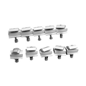 Abrazaderas de Techo Metálicas de Aluminio para Sistema Solar, Marca OEM de Alta Calidad, Resistentes a Vientos de 60m/s y Carga de Nieve de 3KN/m, Montaje Solar - Product Image 2