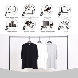 Camiseta de Manga Corta para Hombre, Estilo Casual, Cuello Redondo, Manga Murciélago, 100% Algodón, Corte Holgado, Diseño Personalizado OEM - Product Image 5