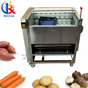 เครื่องล้างและ<span class=keywords><strong>ปอก</strong></span>เปลือกผักผลไม้เชิงพาณิชย์ สำหรับมันฝรั่ง ขิง รากบัว <span class=keywords><strong>มะละกอ</strong></span> มันเทศ - Product Image 1