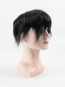 As 6 "unità di ricambio morbida PU traspirante <span class=keywords><strong>parrucca</strong></span> <span class=keywords><strong>parrucca</strong></span> <span class=keywords><strong>da</strong></span> <span class=keywords><strong>parrucca</strong></span> <span class=keywords><strong>da</strong></span> <span class=keywords><strong>uomo</strong></span> con capelli Remy indiani di alta qualità comode parrucche <span class=keywords><strong>da</strong></span> <span class=keywords><strong>uomo</strong></span> - Product Image 2