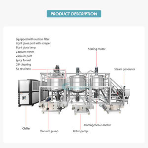 Máquina mezcladora de jabón industrial Guanyu, equipo mezclador cosmético, línea de producción de detergente líquido - Product Image 5
