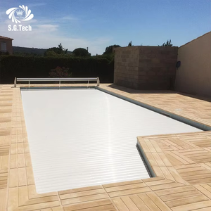 Cubierta de PC eléctrica de alta resistencia para piscinas familiares, de suelo y para spas con rodillos automáticos, fabricada en Guangdong, modelo 2026, duradera - Product Image 3