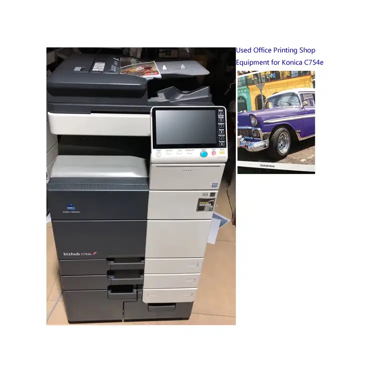 GZ 95% Neue Verwendet Fotokopie Maschine Farbe Kopierer Drucker für Konica Minolta Bizhub C754e C654e Fotocopiadora