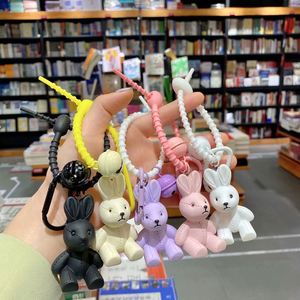 Exquisite Resin Puppet Rabbit <b>Key</b> <b>Chain</b> Female Creative Doll Bag Pendant Net Red Car <b>Key</b> Pendant <b>Key</b> <b>Chain</b> Keychain Wholesale - Product Image 2