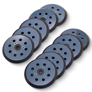 10 adet/1 takım 5 ''8/3 PU köpük Sander yedek pedleri parlatma için kanca & döngü aşındırıcı ped Metal ahşap - Product Image 1