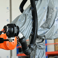 Robot de fraisage 7 axes KUKA KR210 avec table rotative à charge lourde et option rail de guidage