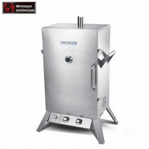 طبقات مزدوجة الفولاذ المقاوم للصدأ فرن اللحم المدخن الشواء المدخن مجلس الوزراء نوع الوقوف مع أدوات المائدة المعدنية المدخن اللحوم أواني الطعام - Product Image 2