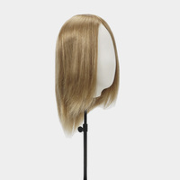 Perruque en gros pour femmes, base en PU transparente de 0,08 mm, cheveux humains européens, système lisse naturel