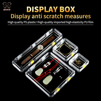 Boîte de rangement en plastique transparente pliable anti-oxydation pour bijoux en argent et montres, boîte cadeau