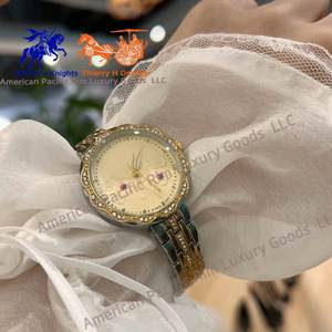 Reloj de Cuarzo para Mujer, Elegante y Casual, con Diamantes, Correa de Acero Dorado y Plateado, Reloj de Pulsera para Dama, Regalo - Product Image 6