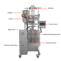 Machine d'emballage de pâte de tomate à grande vitesse, machine d'emballage liquide à quatre côtés scellés, machine d'emballage automatique de jus