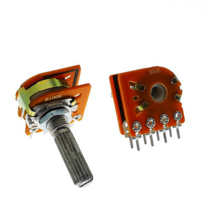 <span class=keywords><strong>Potentiomètre</strong></span> de contrôle du volume audio WH148 20mm 25mm de haute qualité avec interrupteur double <span class=keywords><strong>potentiomètre</strong></span> 8 broches B50K B100K RV16 - Product Image 5