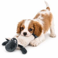 Fournisseur de jouets pour chiens en peluche durables avec logo personnalisé en gros, jouet de luxe pour animaux de compagnie