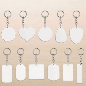 Promotional Company Activity Gifts <b>Custom</b> LOGO Printed Sublimation Blanks Durable Two-Sided Wood <b>Keychain</b> & Keyholders - Product Image 3