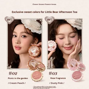Poudre de visage minérale satinée gaufrée effet <span class=keywords><strong>blush</strong></span>, éclat doux, couleur claire, The Sweeti - Product Image 5