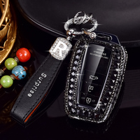 Hot Diamonds Car Key Case Cover Coque de protection Accessoires pour Toyota Prius Camry Corolla CHR C-HR Land Cruiser Prado Suspendu