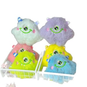 Weixi Cartoon Super Carino Mostro a Occhi Grandi Serie Stupid Bambola Mostro Piccolo a Forma di Animale Ciondolo in Peluche Decorazione per Borsa - Product Image 5