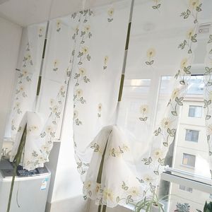 <span class=keywords><strong>Voilages</strong></span> Romanesque style campagnard brodés, rideau transparent fini, rideau à enroulement décoratif pour bloquer la lumière - Product Image 3