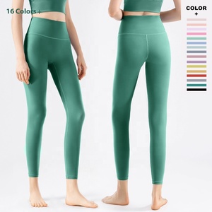 Pantalon nu à la hanche et à la pêche au <span class=keywords><strong>miel</strong></span> en stock, nouvelle ligne sans gêne, leggings de yoga taille haute respirants et évacuant la sueur - Product Image 2
