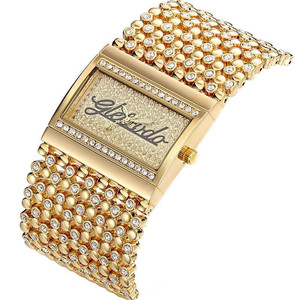 GLE & VDO — Montre à Quartz analogique pour femmes G027, horloge Simple de luxe, tendance, analogique décontractée, diamant - Product Image 4