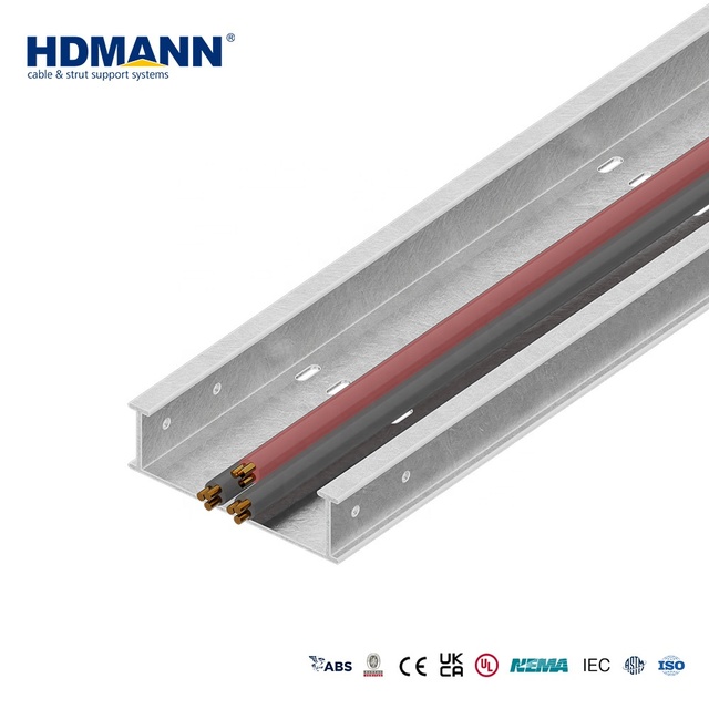 Hdmann Customizable Fireproof Industrial Electrical Cable Management Perforated Fiberglass GRP FRP Cable Tray