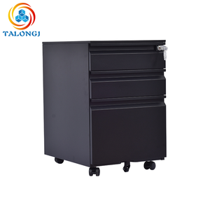 Wholesale 3-Drawer <b>Lockable</b> Metal Mobile Filing <b>Cabinet</b> with Wheels Commercial Office Under Desk <b>Storage</b> - Product Image 2