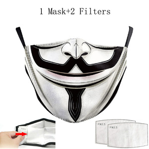 <span class=keywords><strong>Ghost</strong></span> Mouth Polyester Halloween Cosplay Costume Props Scary & Weird Warm Dust Mask for Party Perfect Fitting Prank Mask - Product Image 5
