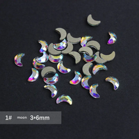 Non-Hotfix 3D Rond Transparent Strass Multi-Usage Fantaisie Alliage Métallique pour Robe De Danse et Ongles Strass Applique