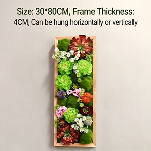 Plantes artificielles avec cadre, décoration <span class=keywords><strong>murale</strong></span> suspendue, feuillage suspendu pour salon, toile <span class=keywords><strong>de</strong></span> fond intérieure et extérieure - Product Image 4