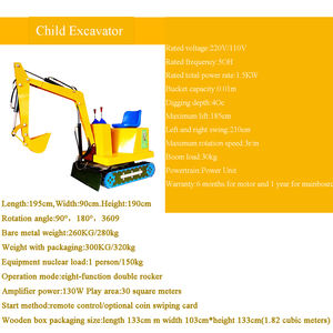 Funfair guida l'escavatore a gettoni dei bambini del motore del gioco dei bambini per il centro commerciale - Product Image 3