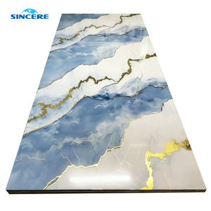 Expédition directe d'usine, échantillons gratuits disponibles. Panneaux muraux imitation marbre écologiques et résistants à l'humidité. - Product Image 1