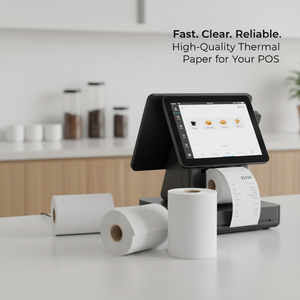 Rollo de papel térmico para recibos de 3 1/8" × 270, sin BPA ni BPS, papel térmico para caja registradora, etiqueta térmica adhesiva para impresión en caja registradora - Product Image 2