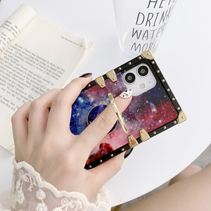 <span class=keywords><strong>Funda</strong></span> protectora de teléfono móvil, cubierta trasera de chapado cuadrado, Rosa holográfica para <span class=keywords><strong>iphone</strong></span> 12 pro - Product Image 5