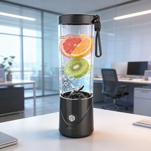 Licuadora Portátil USB de 550 ml, Manos Libres, Batería de Larga Duración de 2000 mAh, Libre de BPA, para Coche y Exteriores, Uso con un Toque, 6 Cuchillas SUS304, Modo Turbo - Product Image 2