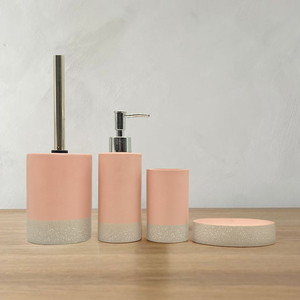 Conjunto de Quatro Peças de Acessórios de Banheiro em Cerâmica Ecológica Simples, Decoração para Casa, Cor Personalizada para Banheiro e Lavabo - Product Image 2