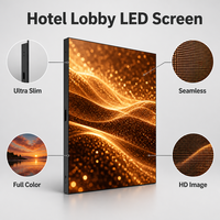Écran LED couleur pleine gamme P1.8 pour intérieur, mur vidéo LED ultra-fin sans soudure pour hall d'hôtel, signalisation numérique