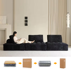 Juego de sofá de espuma comprimida al vacío moderno de lujo en caja sofá <span class=keywords><strong>cama</strong></span> de compresión sofá Modular <span class=keywords><strong>Cama</strong></span> silla - Product Image 2