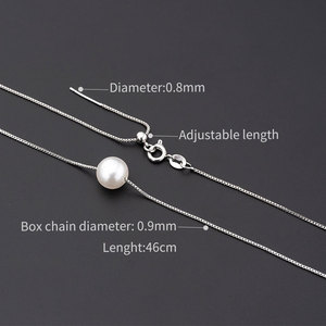 Collana PB083-084 senza ciondolo, tipo scatola, elegante e graziosa, catena per clavicola per ragazze e regali - Product Image 3