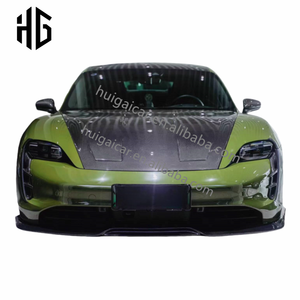Yüksek parlak karbon Fiber motor kaputu için 2020 Porsche Taycan 4S Turbo araba motoru kaput ön kaput otomobil parçaları - Product Image 2